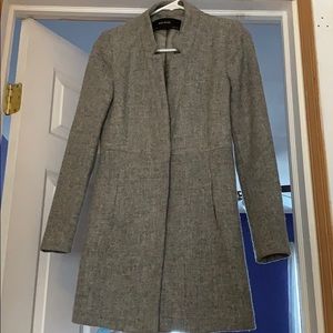 Zara Basic Grey Wool Blazer